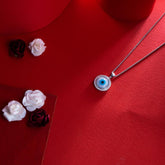 Silver Classic Evil Eye Pendant